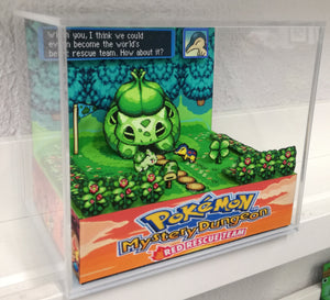 Pokemon Mystery Dungeon Bulbasaur Cubic Diorama