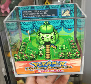 Pokemon Mystery Dungeon Bulbasaur Cubic Diorama