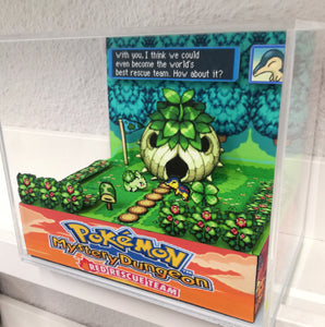 Pokemon Mystery Dungeon Bulbasaur Cubic Diorama