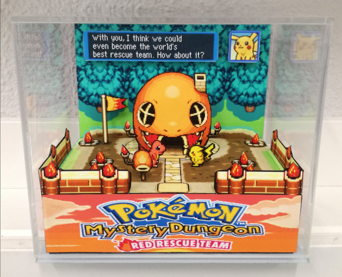 Pokemon Mystery Dungeon Charmander Cubic Diorama