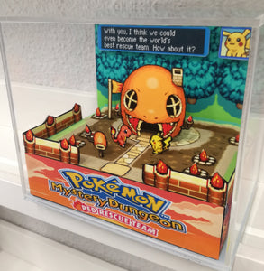 Pokemon Mystery Dungeon Charmander Cubic Diorama