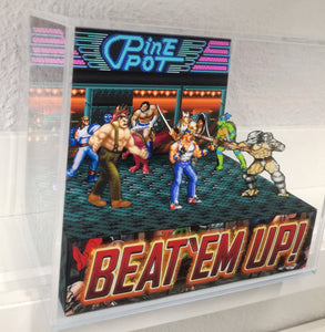 Beat Em Up Cubic Diorama