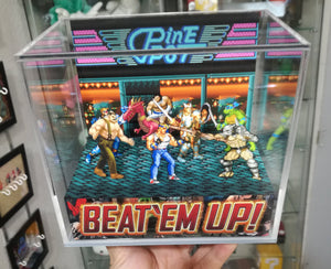 Beat Em Up Cubic Diorama