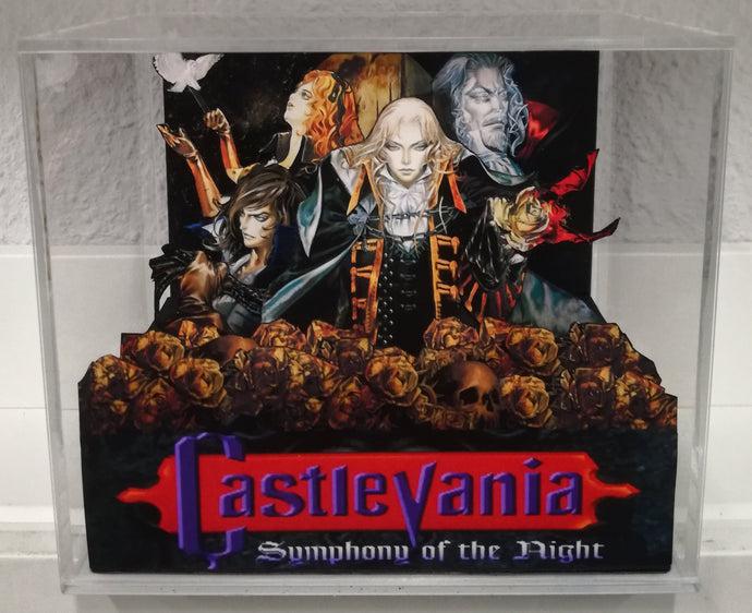 Castlevania Symphony of the Night Cover Cubic Diorama