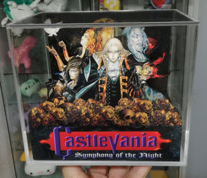 Castlevania Symphony of the Night Cover Cubic Diorama