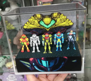 Metroid Saga Tribute Cubic Diorama