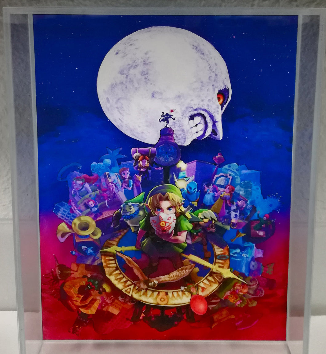 FRAMED Legend of Zelda Majora's Mask - paper cut art