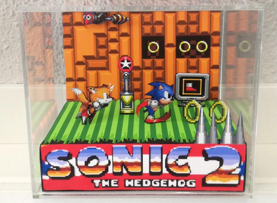 Sonic 2 Cubic Diorama