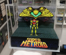 Load image into Gallery viewer, Super Metroid Ship Cubic Diorama