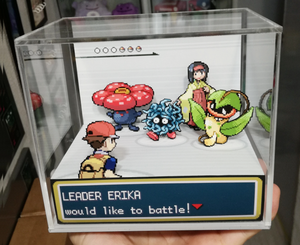 Pokemon Fire Red/ Leaf Green Gym Leaders Cubic Diorama