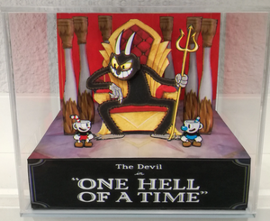 Cuphead Devil Cubic Diorama