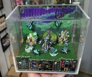 Warcraft III Night Elves Cubic Diorama