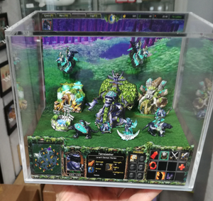 Warcraft III Night Elves Cubic Diorama