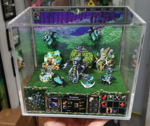 Warcraft III Night Elves Cubic Diorama