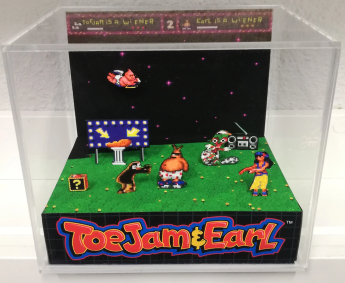 Toejam & Earl Cubic Diorama