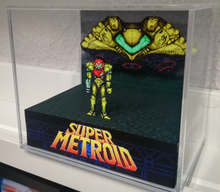 Load image into Gallery viewer, Super Metroid Ship Cubic Diorama