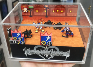 Kingdom Hearts Chain of Memories Flat Cubic Diorama