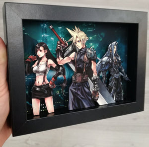 Final Fantasy VII Cloud, Tifa and Sefirot Diorama