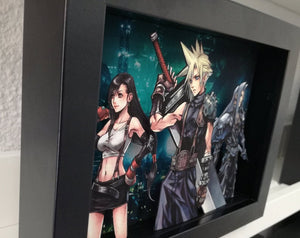 Final Fantasy VII Cloud, Tifa and Sefirot Diorama