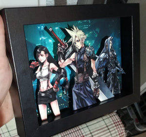 Final Fantasy VII Cloud, Tifa and Sefirot Diorama