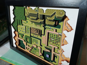 The Legend of Zelda A Link to the Past Map Diorama