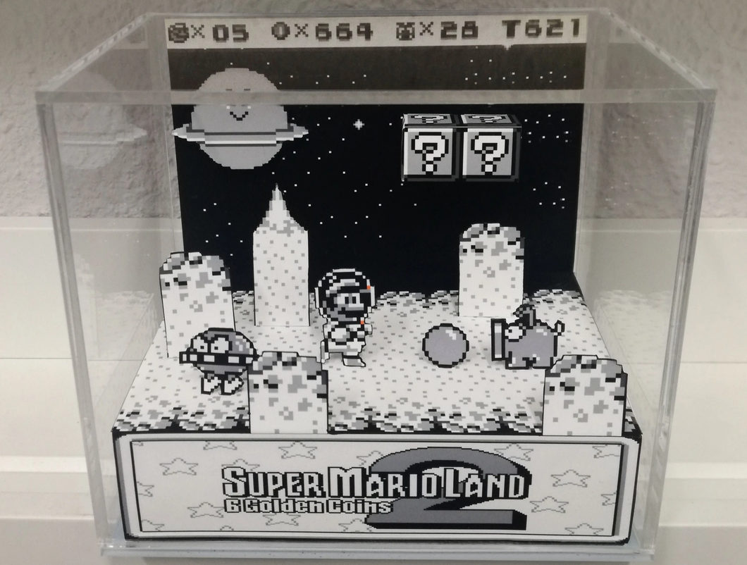 Super Mario Land 2 Cubic Diorama