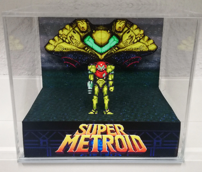 Super Metroid Ship Cubic Diorama